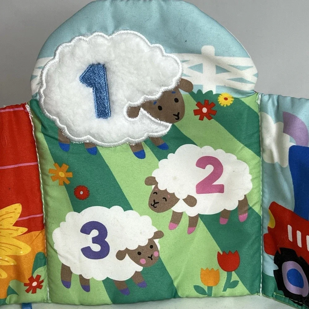 Ms Rachel Sensory Learning Farm Soft Activity Book Baby Infant Toy EUC